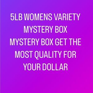WOMENS 5LB No Regrets Variety Mystery Boxes